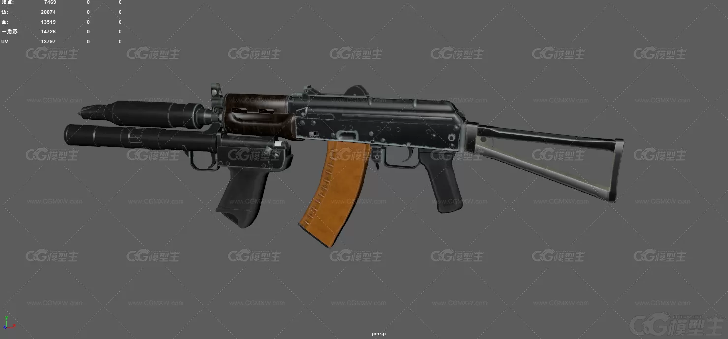 步枪 AK74U 武器 突击步枪 AK47 枪械 榴弹发射器 自动枪 武器 消音器 武器 苏联步枪-7