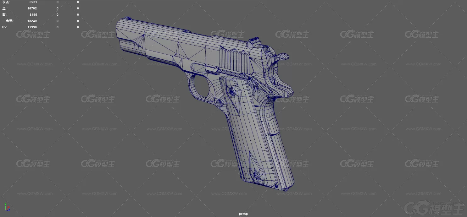 手枪 柯尔特M1911手枪 半自动手枪 柯尔特手枪 枪械 现代武器 战术手枪 军备兵器-11