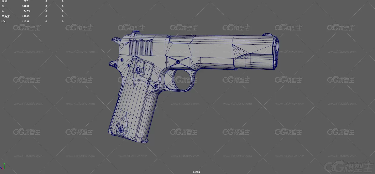 手枪 柯尔特M1911手枪 半自动手枪 柯尔特手枪 枪械 现代武器 战术手枪 军备兵器-12