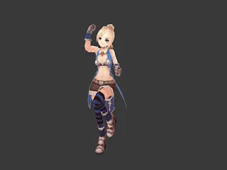 Q版初音galaxias 3dmax角色模型 带舞蹈动画