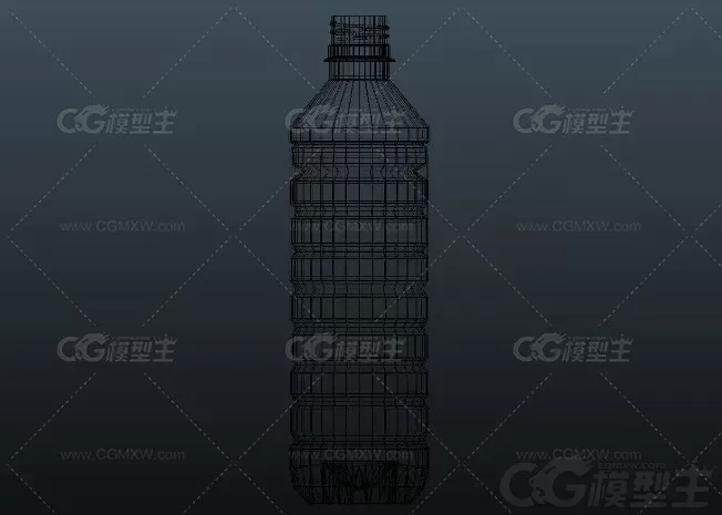 矿泉水瓶3D模型-2