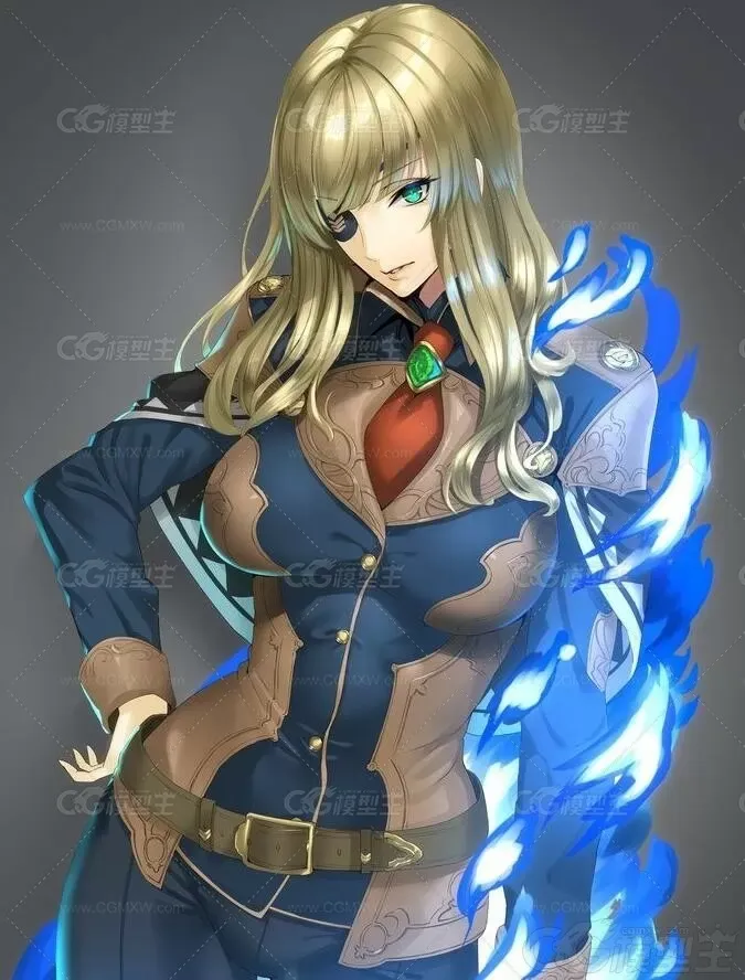 P站画师damegane透明精致的二次元美图-3