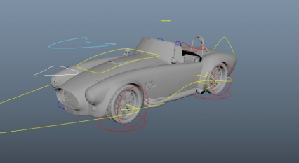 带绑定汽车maya模型