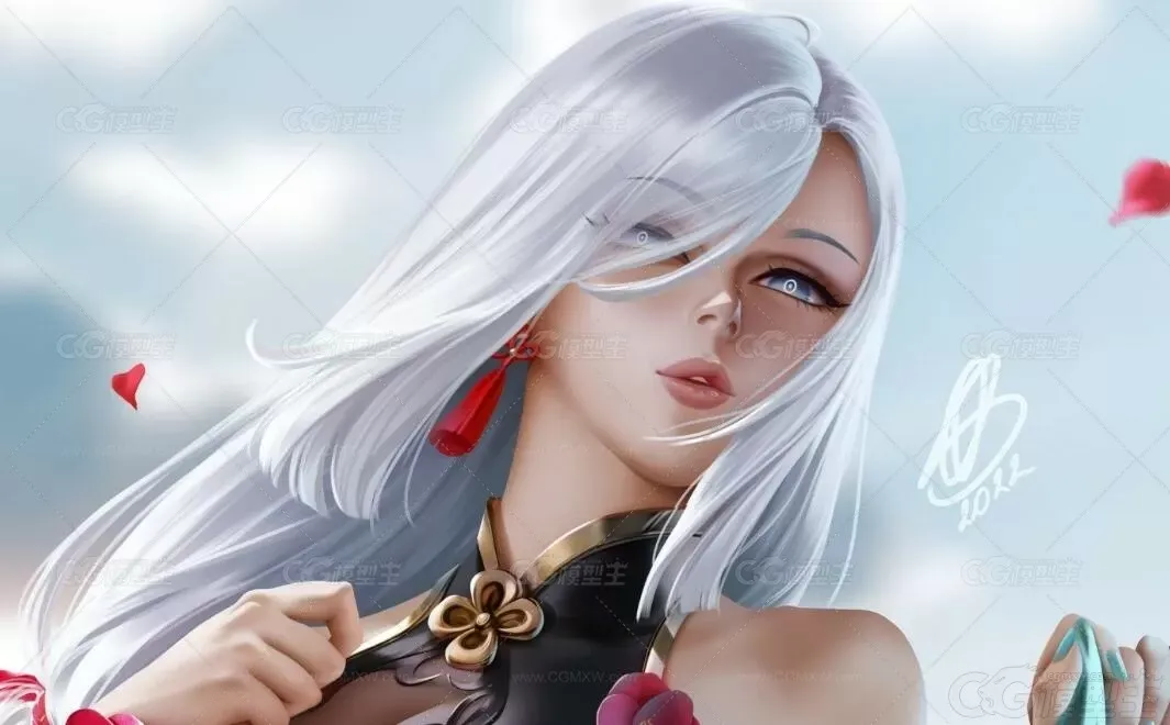 22年7月更新P站画师OlchaS性感迷人的角色原画CG-3