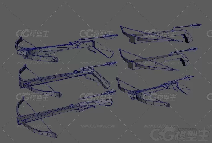 弓弩，十字弓3D模型-5