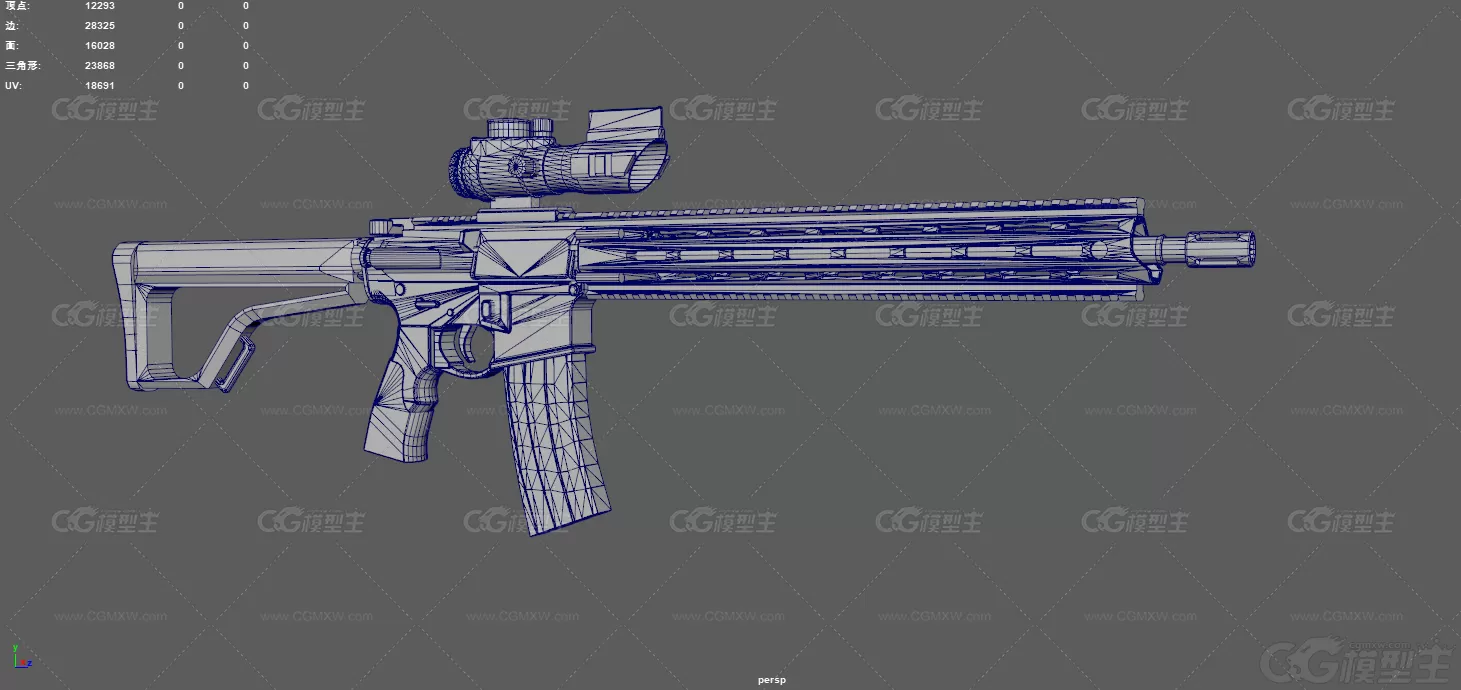 AR15突击步枪 冲击枪 军事装备 武器 现代兵器 枪 卡宾枪 步枪 美式装备 军用步枪-9