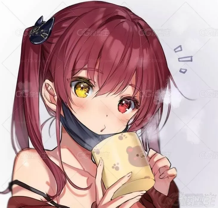 推特画师朱里shuri的动漫少女插画作品-2