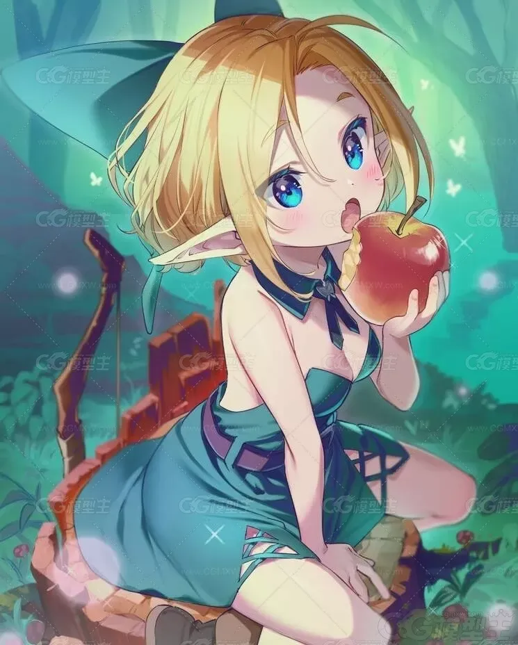 推特画师朱里shuri的动漫少女插画作品-6