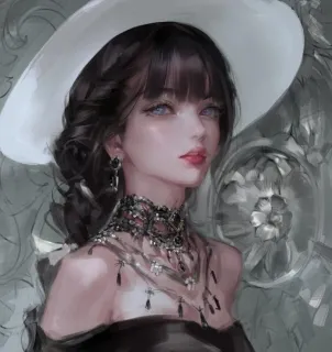 推特画师《BM94199》笔下灵气十足女主CG插画