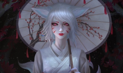 俄罗斯画师Fanfoxy画风超华丽人物角色插画