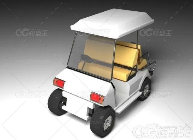 高尔夫车3d模型-1