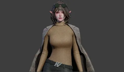 美女精灵角色模型