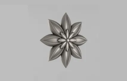 装饰玫瑰花环3d打印模型
