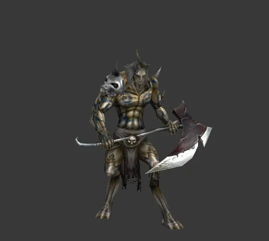恶魔猎人boss 9个基础动作源文件