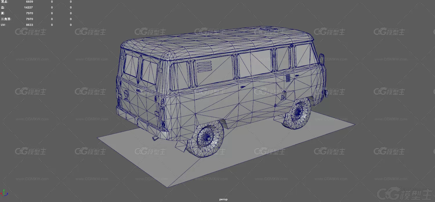 老式面包车 小客车 汽车 微面 Uaz-452面包车 小货车 箱式面包车 多用途汽车 破旧面...-9