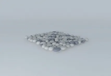 鹅卵石，石头3d模型