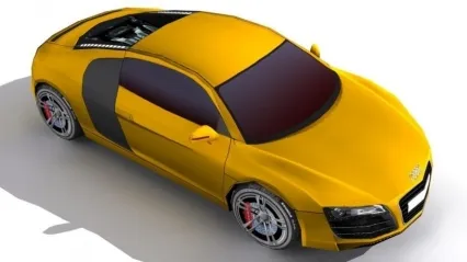奥迪r8低模3d模型