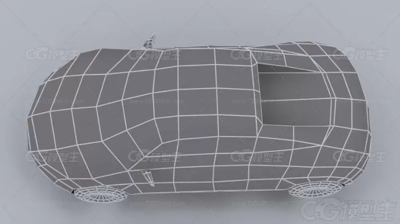 奥迪r8低模3d模型-5