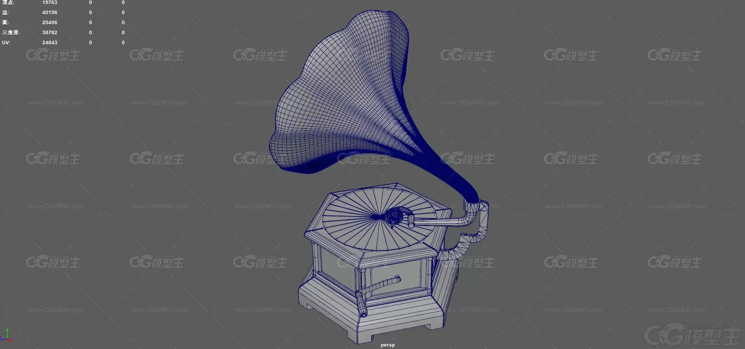 老式留声机 复古唱片 唱片机 播音器 扬声机 音乐播放器 音乐盒子 古典唱片机 留声机-8