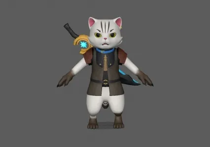 武士猫maya模型