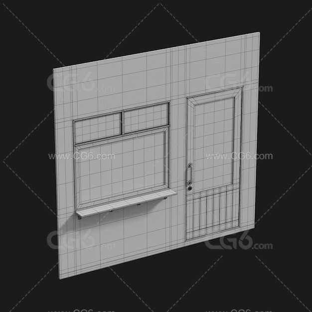 窗户 外窗 商店橱窗 方窗 方窗-4