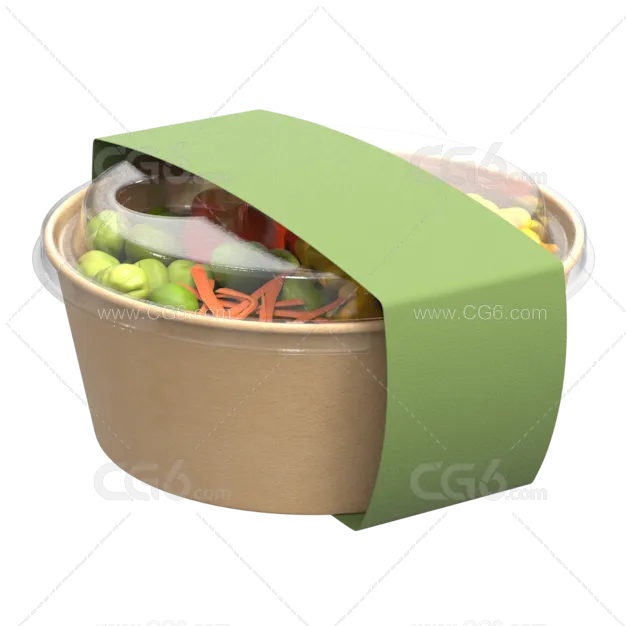 食品容器 圆形食品容器 容器 带标签的容器 沙拉碗 碗 碗-1