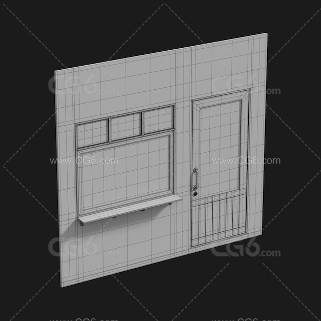 窗户 外窗 商店橱窗 方窗 方窗-4