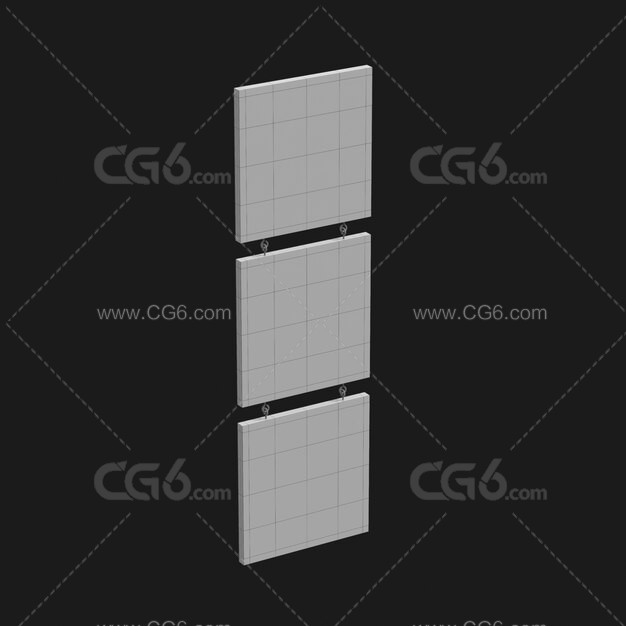 悬挂三联画 墙架 方形框架 方形框架-4