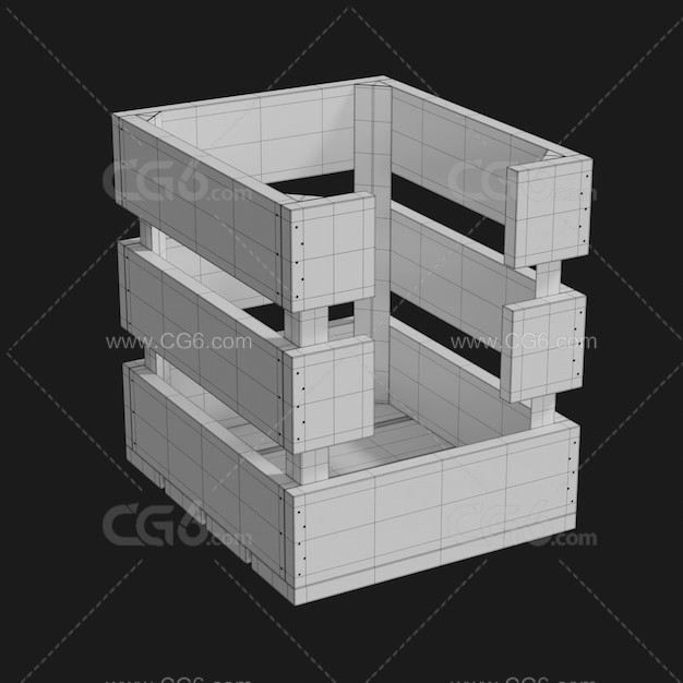 木箱子 工业周转箱 方形板条箱 食品箱 盒子 木盒子 木盒子-4