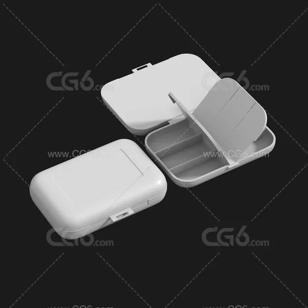 药盒 长方形药盒 盒子 塑料盒子 塑料盒子-3