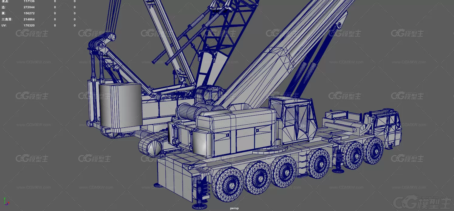 起重机 工程车辆 吊车 抓斗起重机 履带式起重机 建筑工程车 吊臂 大型起重机 重型吊车-9