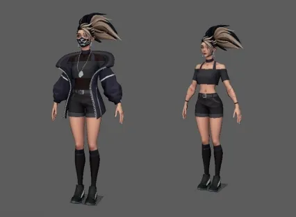 akali 游戏角色模型分享