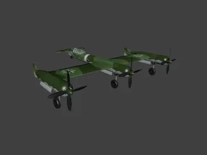 螺旋桨飞机3d模型