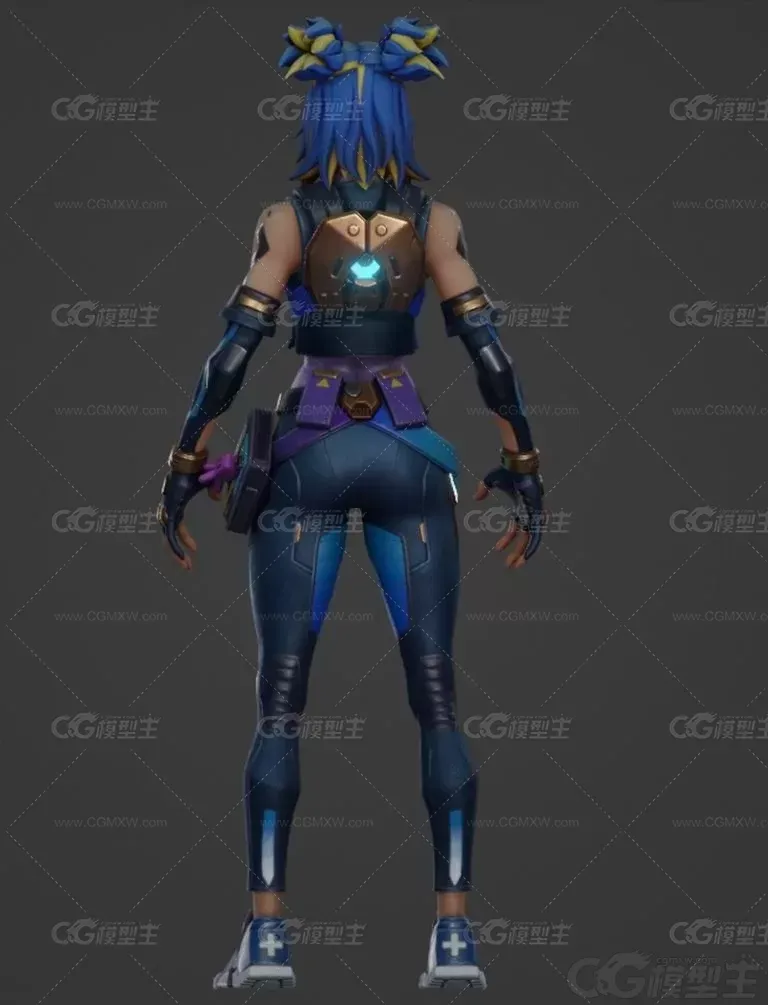 卡通女战士 女士兵 女勇士-4