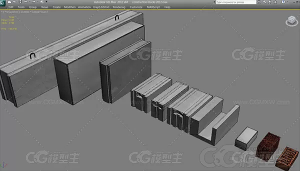 砖，砖块，砖头3d模型-8