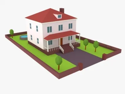 卡通住宅房屋模型