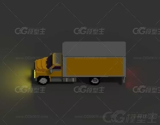 像素货车，卡车3d模型-2