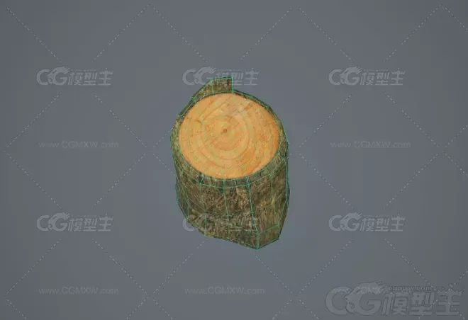 树桩3d模型-5