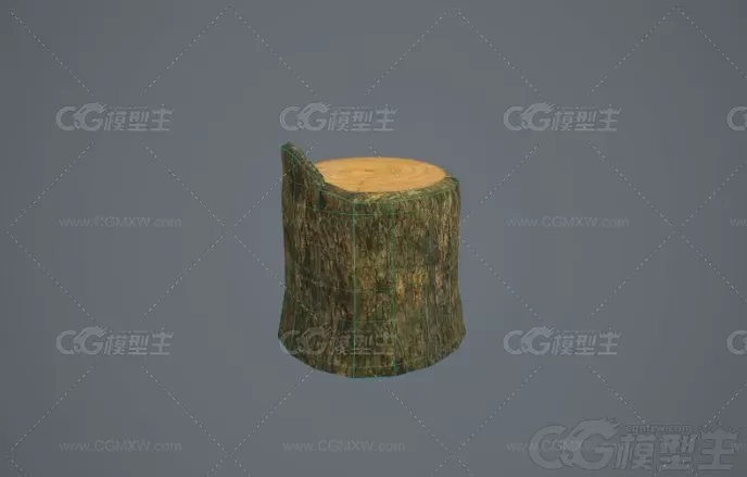 树桩3d模型-3