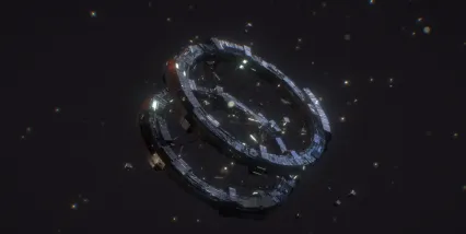 空间站 未来世界 科幻飞行器 外太空 太空舱 航天站 宇宙空间站 母舰 基地 宇宙空间站