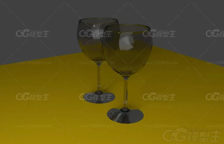 酒杯，玻璃杯3d模型-1