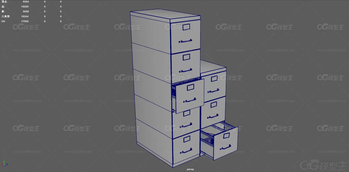 抽屉 文件收纳柜 目录抽屉 文件柜 家具 档案柜 资料柜 柜子 储物柜 办公室家具 抽...-12