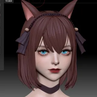 女头速写