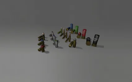 子弹3d模型下载！