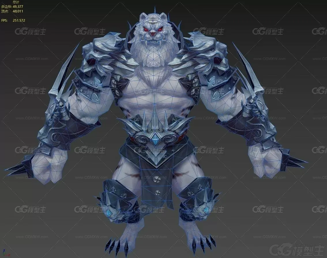 雪狼 魔兽 虎面兽 妖兽 狼妖 虎妖 妖怪-3