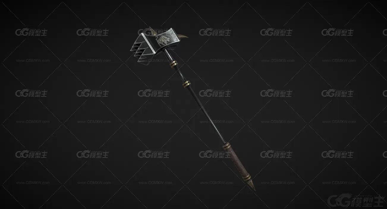战锤 冷兵器 古代武器 矮人兵器 锤子 中世纪铁锤 维京武器 圣殿武士 魔法战锤 西方...-1