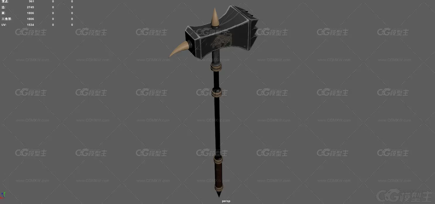 战锤 冷兵器 古代武器 矮人兵器 锤子 中世纪铁锤 维京武器 圣殿武士 魔法战锤 西方...-3