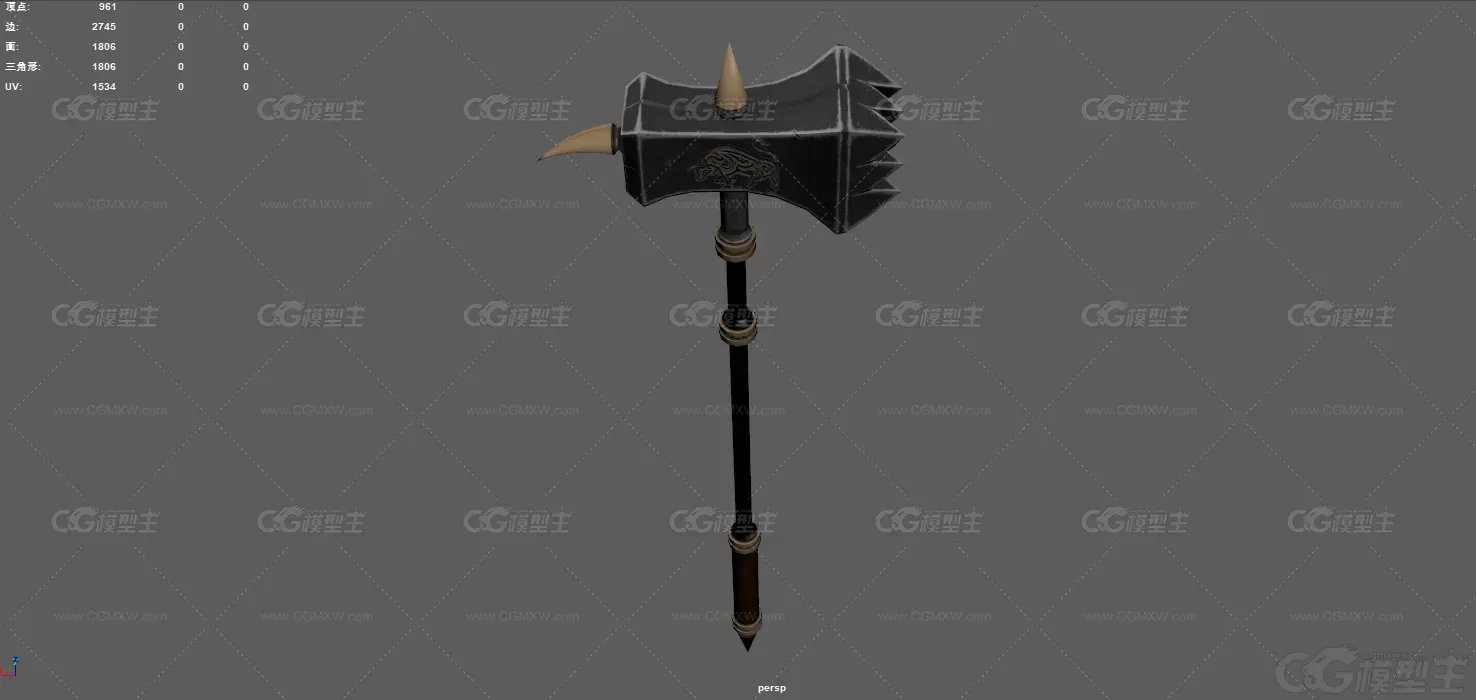 战锤 冷兵器 古代武器 矮人兵器 锤子 中世纪铁锤 维京武器 圣殿武士 魔法战锤 西方...-6