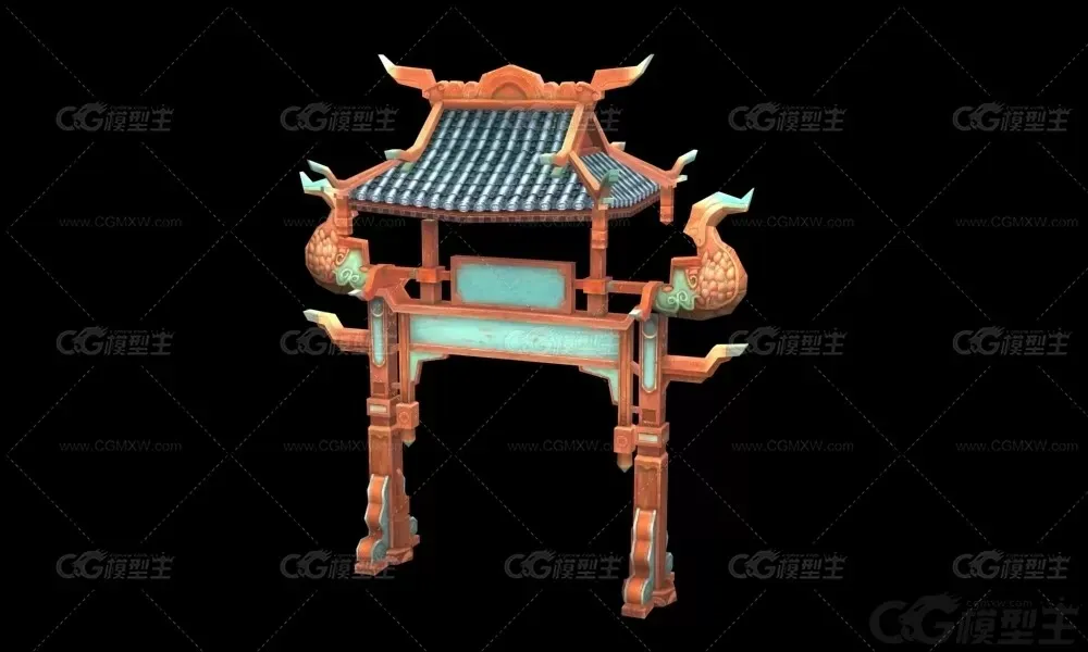 神门  门框 古代门牌 牌楼 牌坊-1