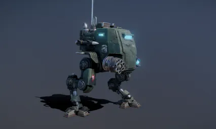 新型装甲哨兵 机器人哨兵 武装机器人 机器人武器3D模型